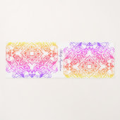 Cat Face Mandala Metallic Bright Look Yoga Mat Yogamatte (Vorderseite (Horizontal))