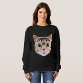 Cat Face Meowdy Cute Kitten Cat Meme 1 Sweatshirt (Vorne ganz)