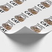 Cat Face My Alarm Clock Tabby Chat Geschenkpapier (Ecke)