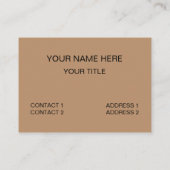 Cat Face My Alarm Clock Tabby Chat Visitenkarte (Rückseite)