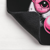 Cat Face Nk Gles Bubble Gum Cute Kitty Women Girls Mousepad (Ecke)