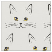 Cat Face Pattern Stoff (Nahaufnahme)