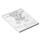 Cat Face personalisiert Notizblock (angewinkelt)