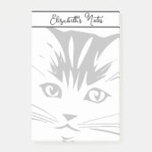 Cat Face personalisiert Post-it Klebezettel (Vorderseite)