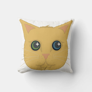 Cat Face Pillow Kissen