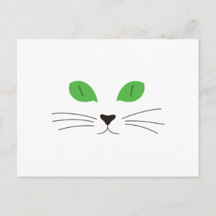 Cat Face Postkarte