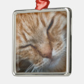 Cat face Premium Square Ornament (Links)