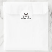 Cat-Face Runder Aufkleber (Tasche)