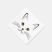 Cat Face Serviette (Ecke)