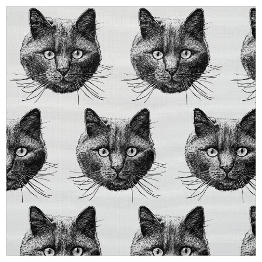 Cat Face Stoff (Muster)