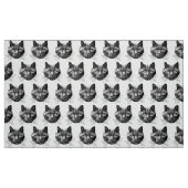 Cat Face Stoff (Fat Quarter (45,7 x 55,9 cm))