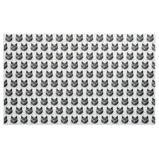 Cat Face Stoff (Yard (91,4 cm))