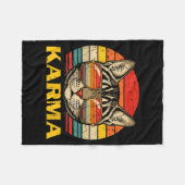 Cat Face Sungles Karma Funny Kitten Kitty Men Wome Fleecedecke (Vorderseite (Horizontal))