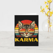 Cat Face Sungles Karma Funny Kitten Kitty Men Wome Karte (Gelbe Blume)
