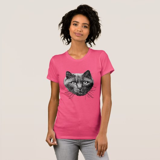 Cat Face T-Shirt (Vorne ganz)