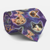 Cat face with various breeds and patterns krawatte (Gerollt)