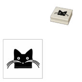 Cat Face Wood Art Briefmarke Gummistempel (Stempel)