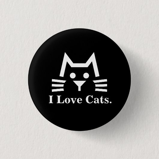 Cat-FaceBK 缶バッジ Button (Vorderseite)