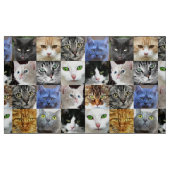 Cat Faces Collage Nähwerkstoff Stoff (Fat Quarter (45,7 x 55,9 cm))