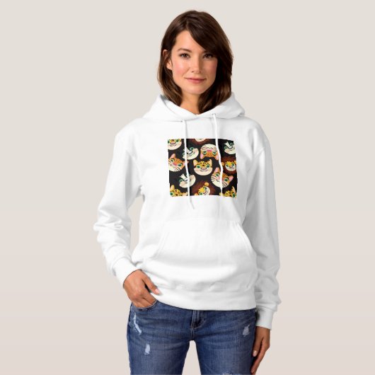 Cat Faces Hoodie (Vorne ganz)