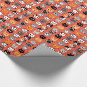 Cat Faces Muster | Cool Kitty Cat Lover's Geschenkpapier (Ecke)