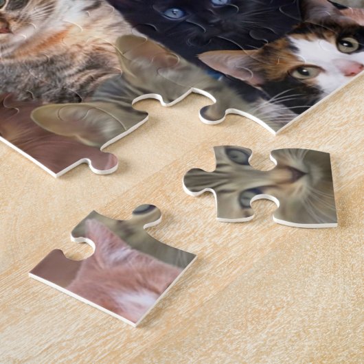 Cat Faces Muster Puzzle (Seite)