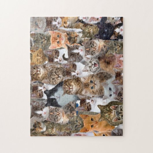 Cat Faces Muster Puzzle (Vertikal)