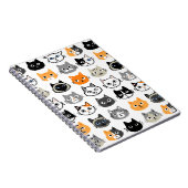 Cat Faces| Niedliche, sonnige und angelogene Katze Notizblock (Rechte Seite)