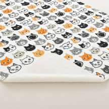 Cat Faces Pattern | Cool Kitty Cat Lover's