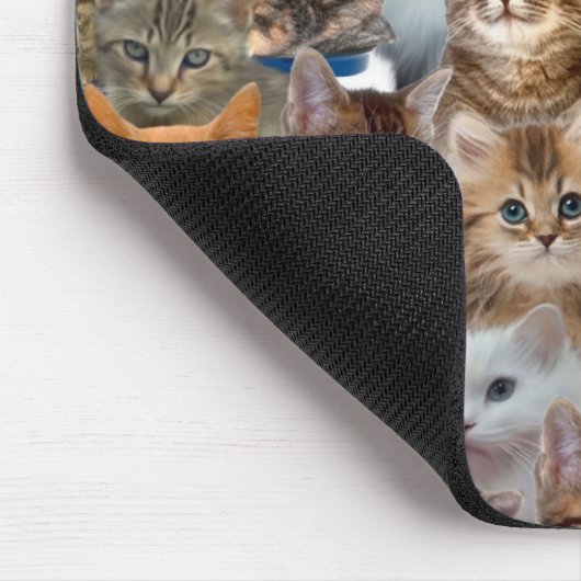 Cat Faces Pattern Mousepad (Ecke)
