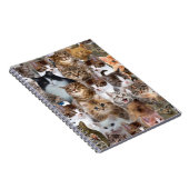 Cat Faces Pattern Notizblock (Rechte Seite)