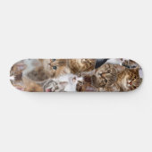 Cat Faces Pattern Skateboard (Horizontal)