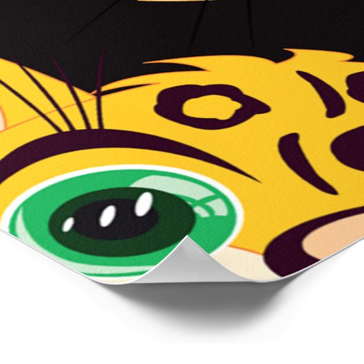 Cat Faces Poster (Ecke)