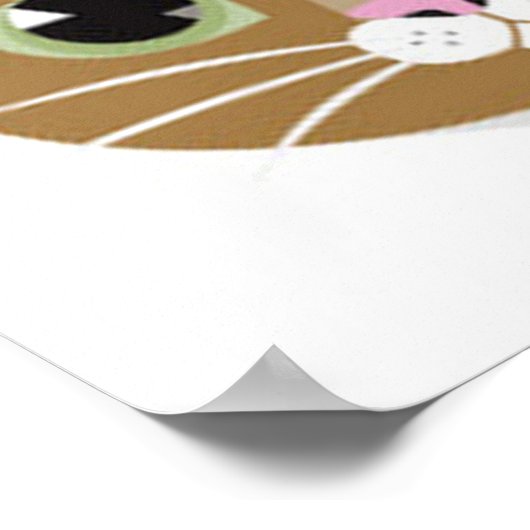 Cat Faces Poster (Ecke)