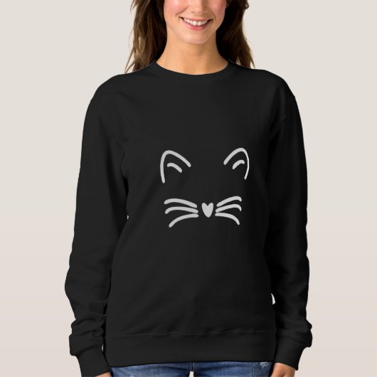 Cat Faces Sweatshirt (Vorderseite)