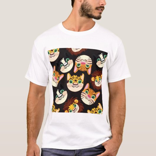 Cat Faces T-Shirt (Vorderseite)