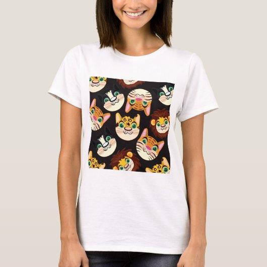 Cat Faces T-Shirt (Vorderseite)