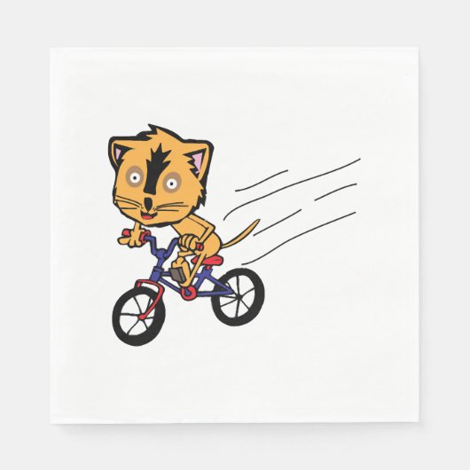 Cat-Fahrrad Serviette (Vorderseite)
