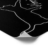Cat Fall Leaf Ballon Erntedank Day Niedlich Kitten Poster (Ecke)