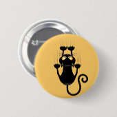 Cat Falldown lustige Zeichentrickfigur Button (Vorne & Hinten)