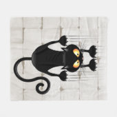 Cat Falldown lustige Zeichentrickfigur Fleecedecke (Vorderseite (Horizontal))