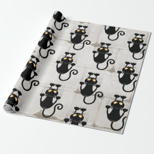 Cat Falldown lustige Zeichentrickfigur Geschenkpapier