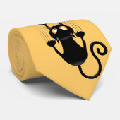 Cat Falldown lustige Zeichentrickfigur Krawatte (Gerollt)