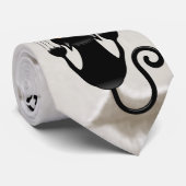 Cat Falldown lustige Zeichentrickfigur Krawatte (Gerollt)