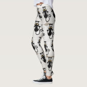 Cat Falldown lustige Zeichentrickfigur Leggings (Links)
