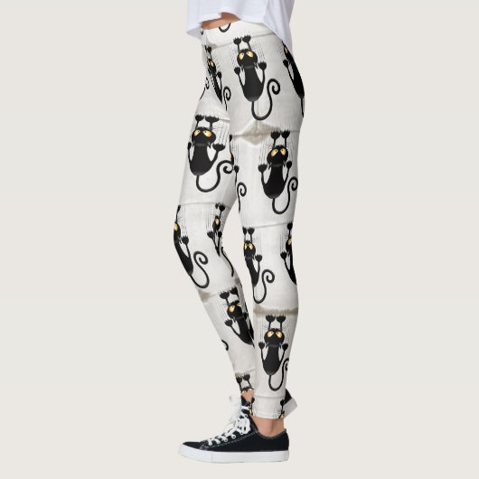 Cat Falldown lustige Zeichentrickfigur Leggings (Links)
