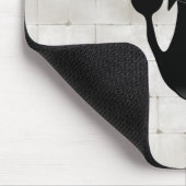 Cat Falldown lustige Zeichentrickfigur Mousepad (Ecke)