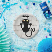 Cat Falldown lustige Zeichentrickfigur Pappteller (Party)