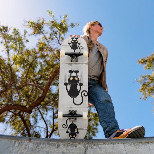 Cat Falldown lustige Zeichentrickfigur Skateboard (Außenbereich 1)