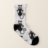 Cat Falldown lustige Zeichentrickfigur Socken (Rechts - Außen)